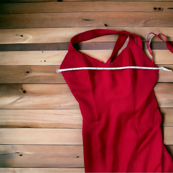 Vintage Jessica McClintock Gunne Sax Red Long Dress - Picture 6 of 9